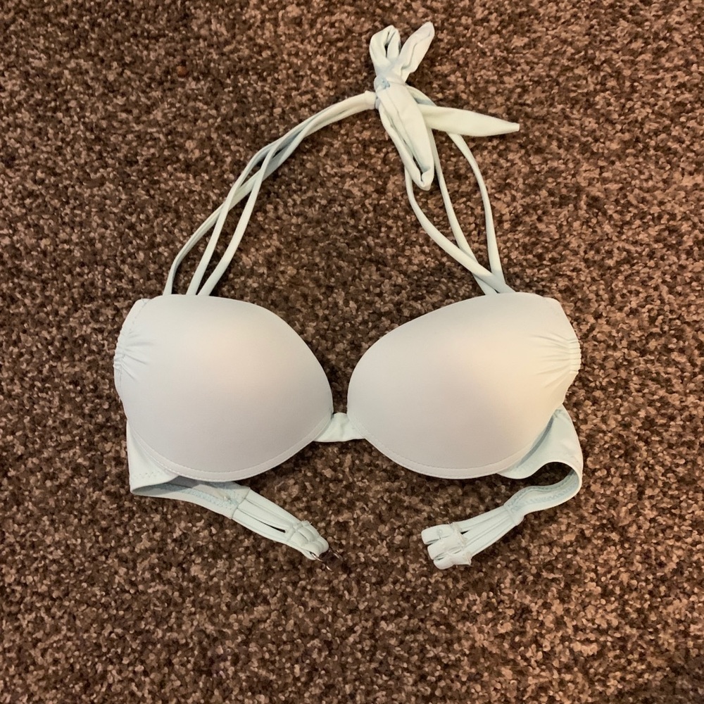 Light blue bikini top small